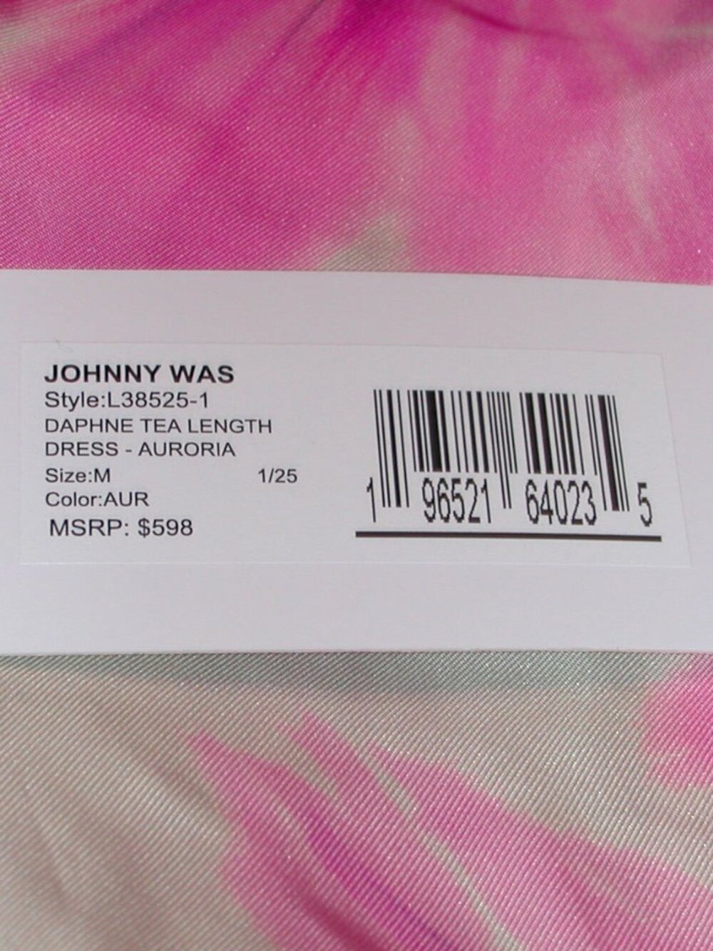 Johnny Was Jade Daphne Floral Tea Length Dress Size Medium NWT Aurora - Picture 6 of 8